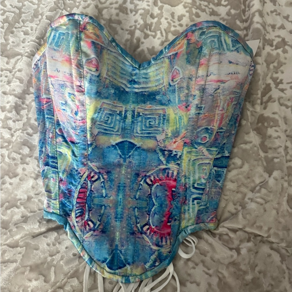 Satin Multi Color Corset